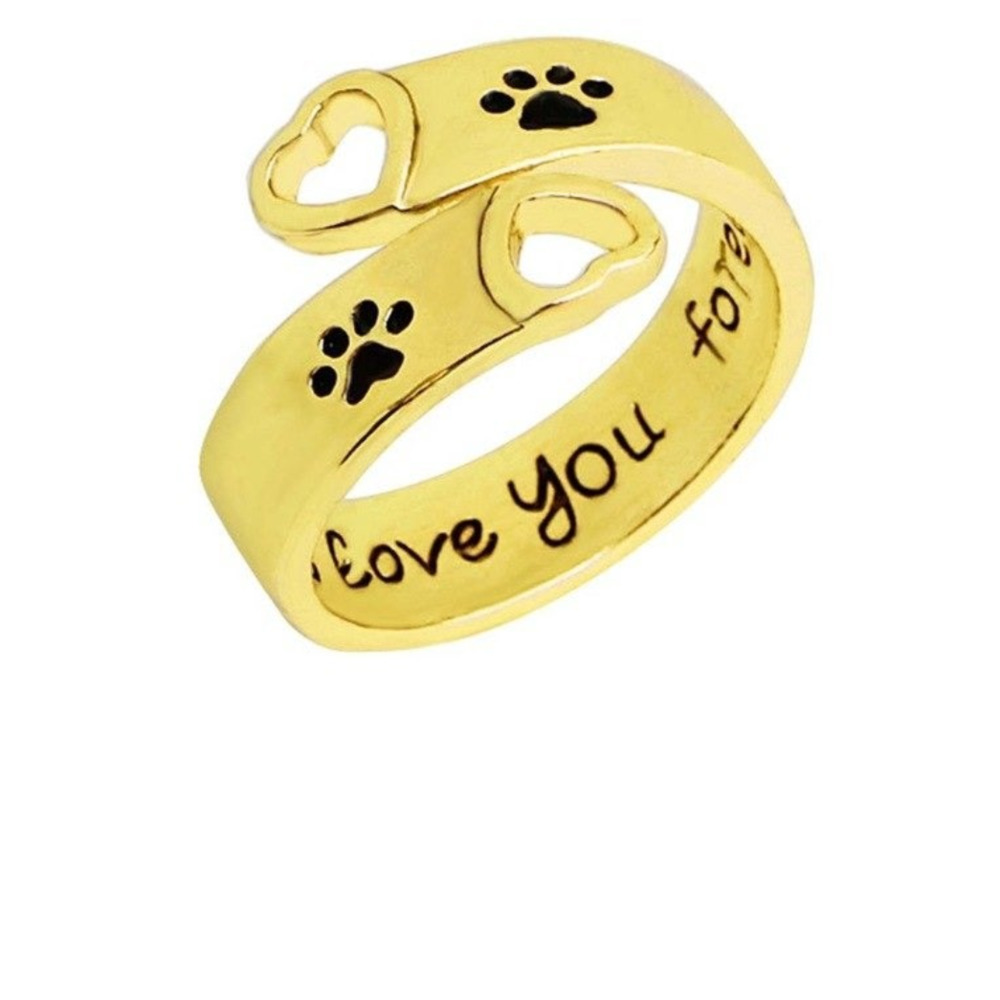 Adjustable Pawprint Ring
